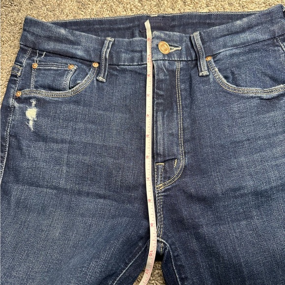Mother The High Waisted Looker Ankle Fray Jeans Close to the Edge 25 0 stretch - Picture 11 of 14